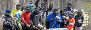 Outdoor paintball event